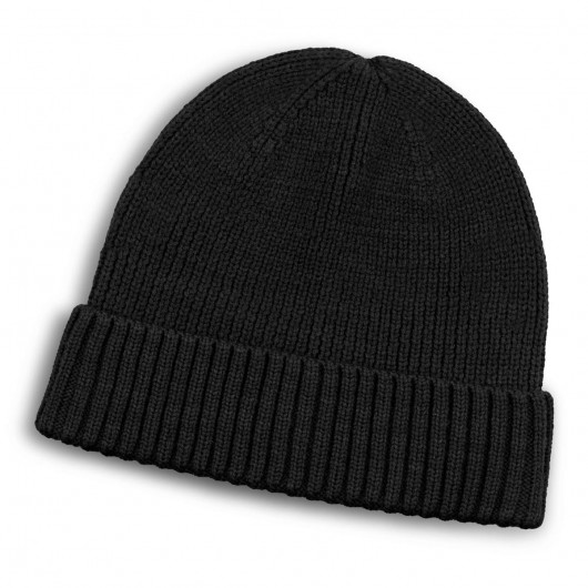 Black Merino Wool Beanies